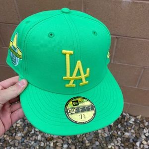 BRAND NEW los angeles dodgers fitted hat. size 7 and 5/8. 1959 all star game.